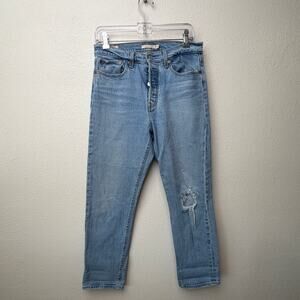Levi's Wedgie Straight Button Fly Denim Jeans Women US 29